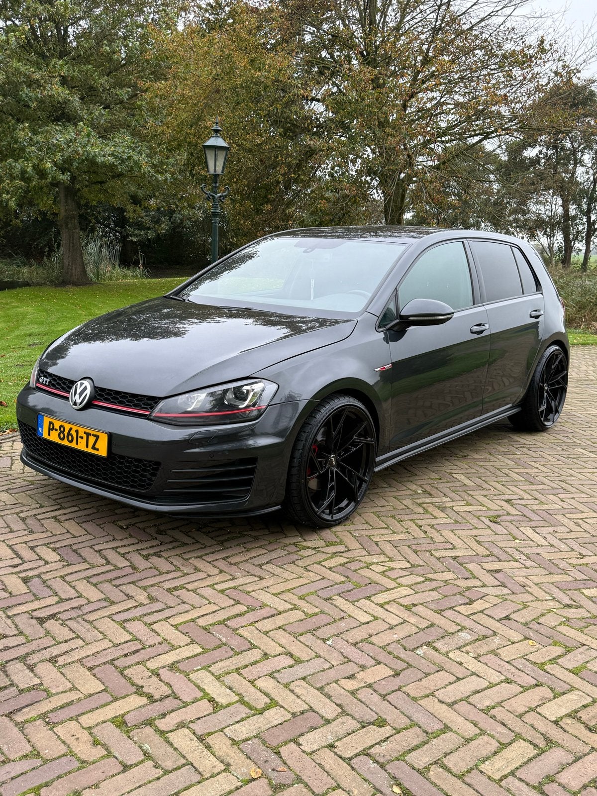 Volkswagen Golf 7 2.0 GTI (DSG) 2014 Zwart, Auto's, 4 cilinders, 1984 cc, Zwart, Leder