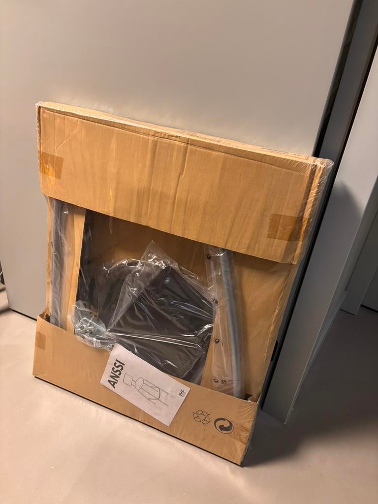 2x ANSSI barkruk IKEA zwart 63cm - nieuw in verpakking, 2 krukken, Ophalen of Verzenden, Zo goed als nieuw, 60 tot 90 cm