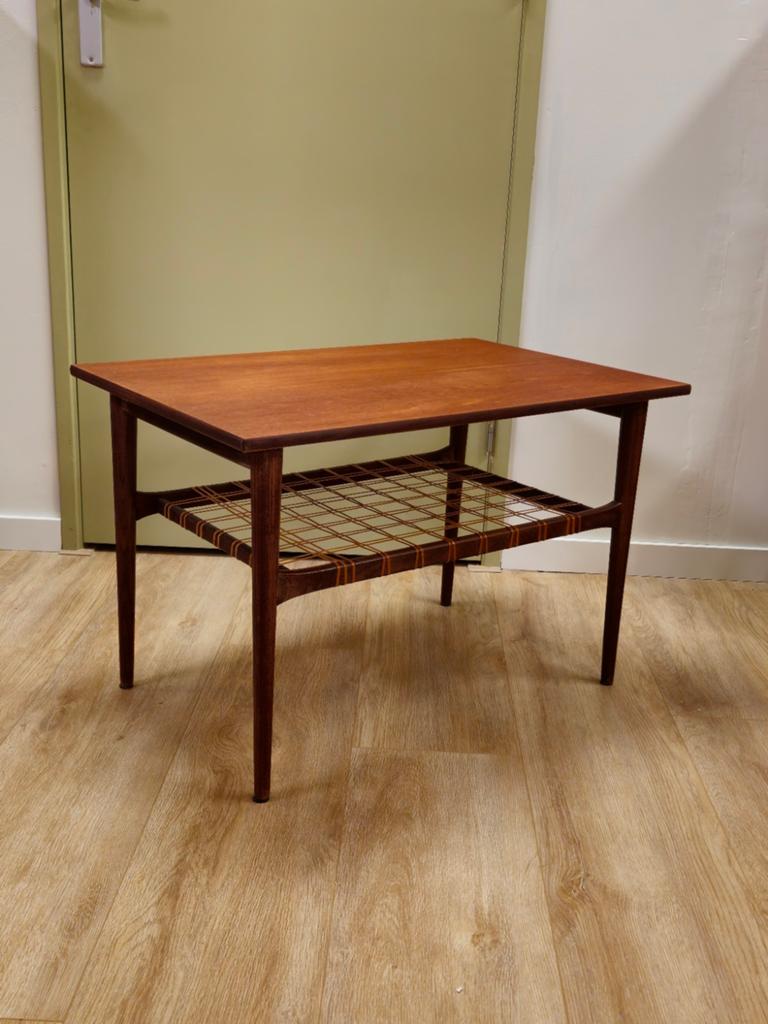 Vintage Ilse Möbel Salontafel Koffietafel Tafel Teak, Ophalen, Gebruikt, 100 tot 150 cm, Ilse Möbel