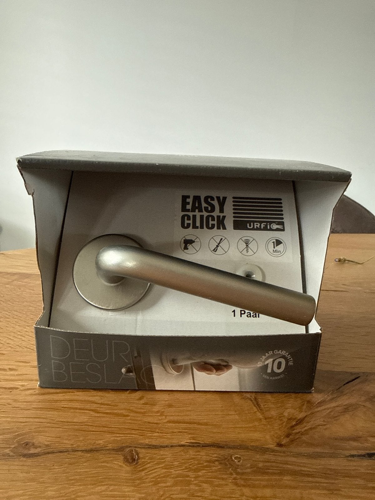 Karwei Deurkruk Rozet Easy Click, Ophalen of Verzenden, Nieuw, Rvs, Klink of Kruk