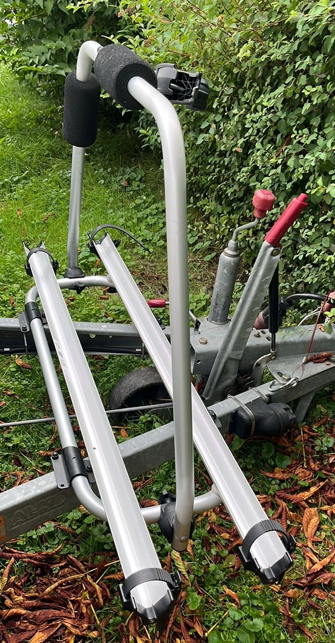 Thule dissel fietsendrager caravan vouwwagen zgan 2 fietsen, Caravans en Kamperen, Ophalen, Zo goed als nieuw