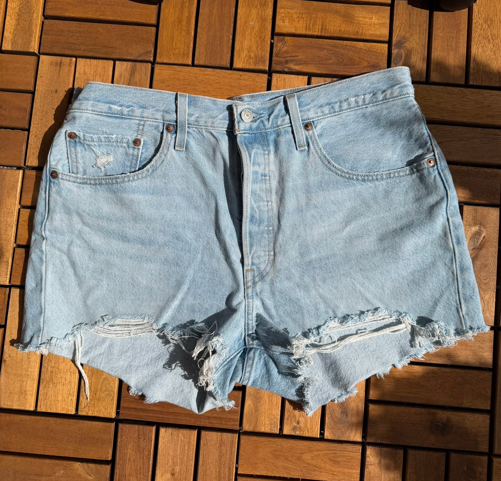 Levi’s 501 original jeans short luxor egde maat 32 / W32, Zo goed als nieuw, W30 - W32 (confectie 38/40), Levi's, Verzenden