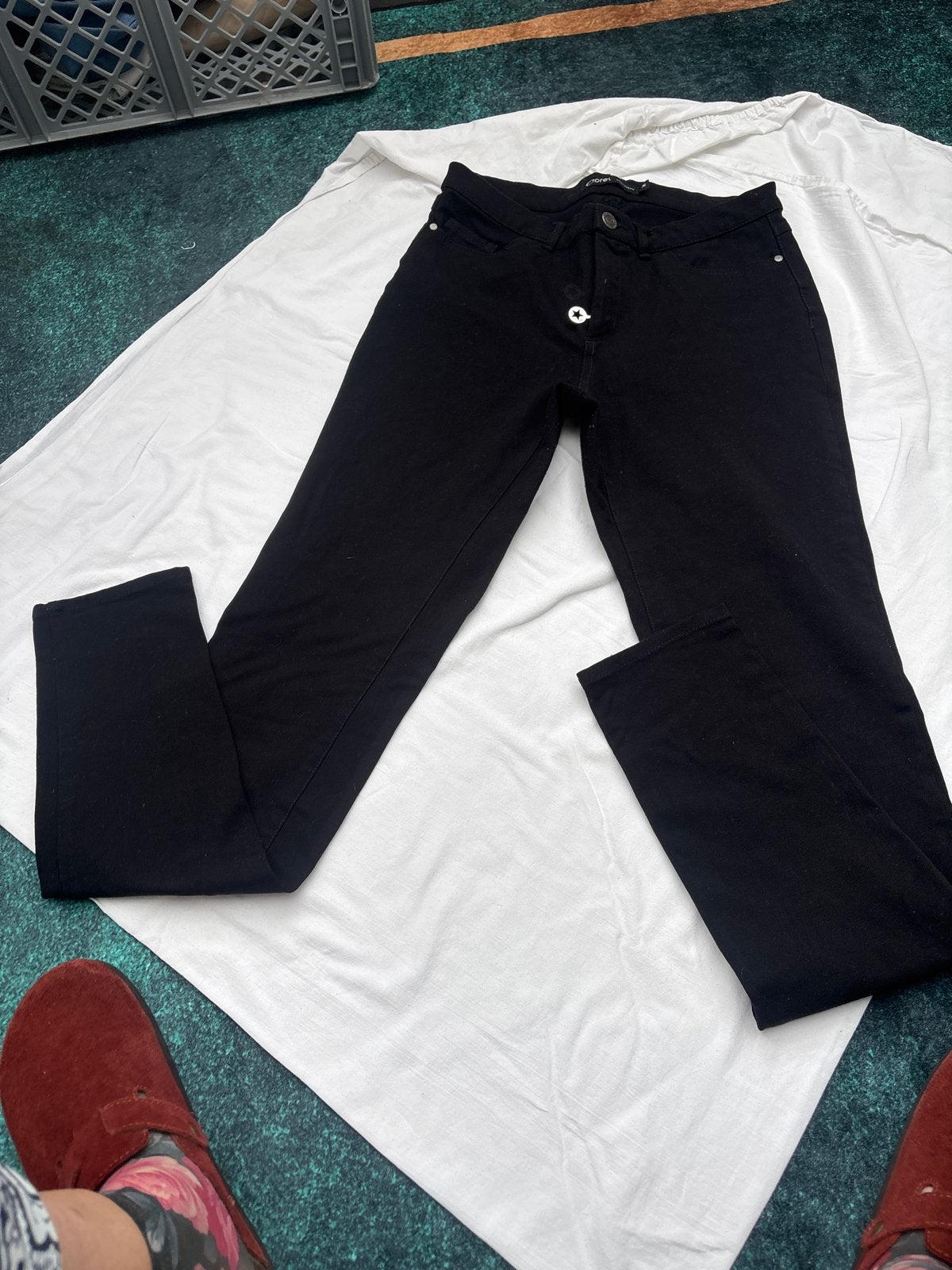 Zwarte skinny jeans van Corel Amsterdam, maat 36 (S), Kleding | Dames, Zwart, Ophalen of Verzenden, Zo goed als nieuw, Maat 36 (S)