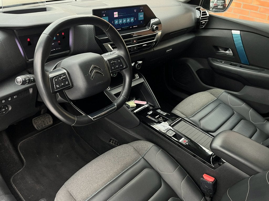 Citroën Ë-C4 Shine 50 kWh | Keyless | Carplay/Android Auto, 12 maanden, Gebruikt, Zwart, Leder en Stof