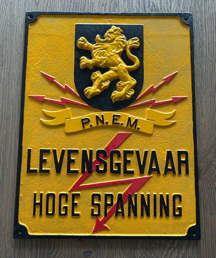[GEZOCHT] Hoogspanning bord, zie omschrijving., Verzenden