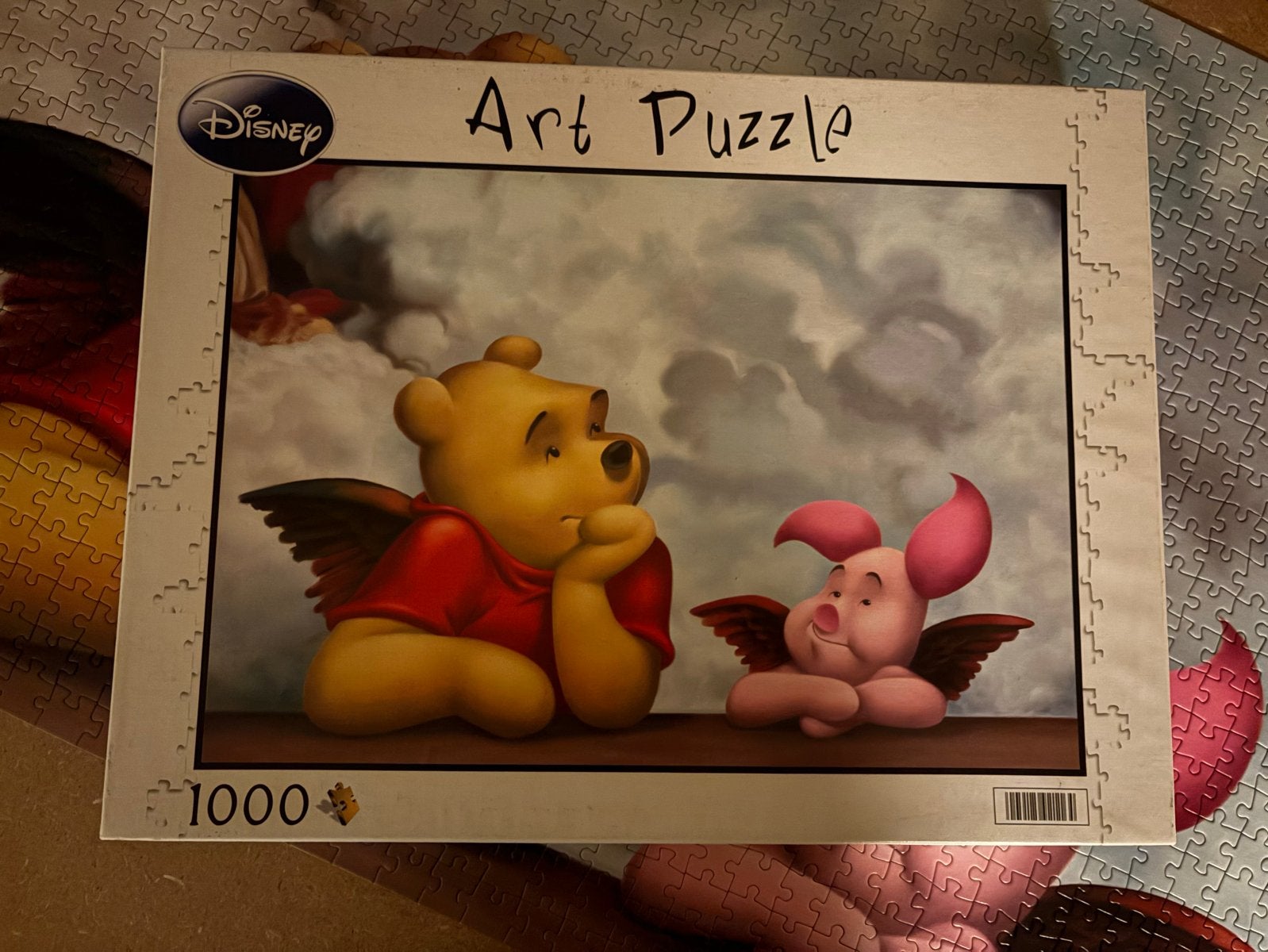 Disney Winnie de Poeh en Knorretje puzzel - 1000 stukjes, Ophalen of Verzenden, 500 t/m 1500 stukjes, Zo goed als nieuw, Legpuzzel