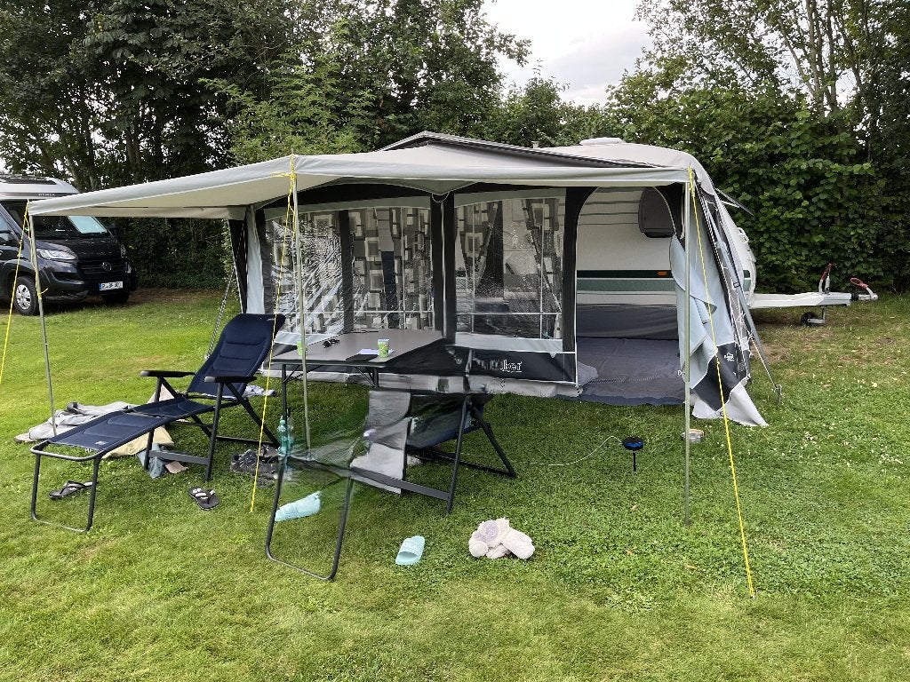 Walker atrium 300 voortent inclusief stalen frame en luifel, Ophalen, Gebruikt