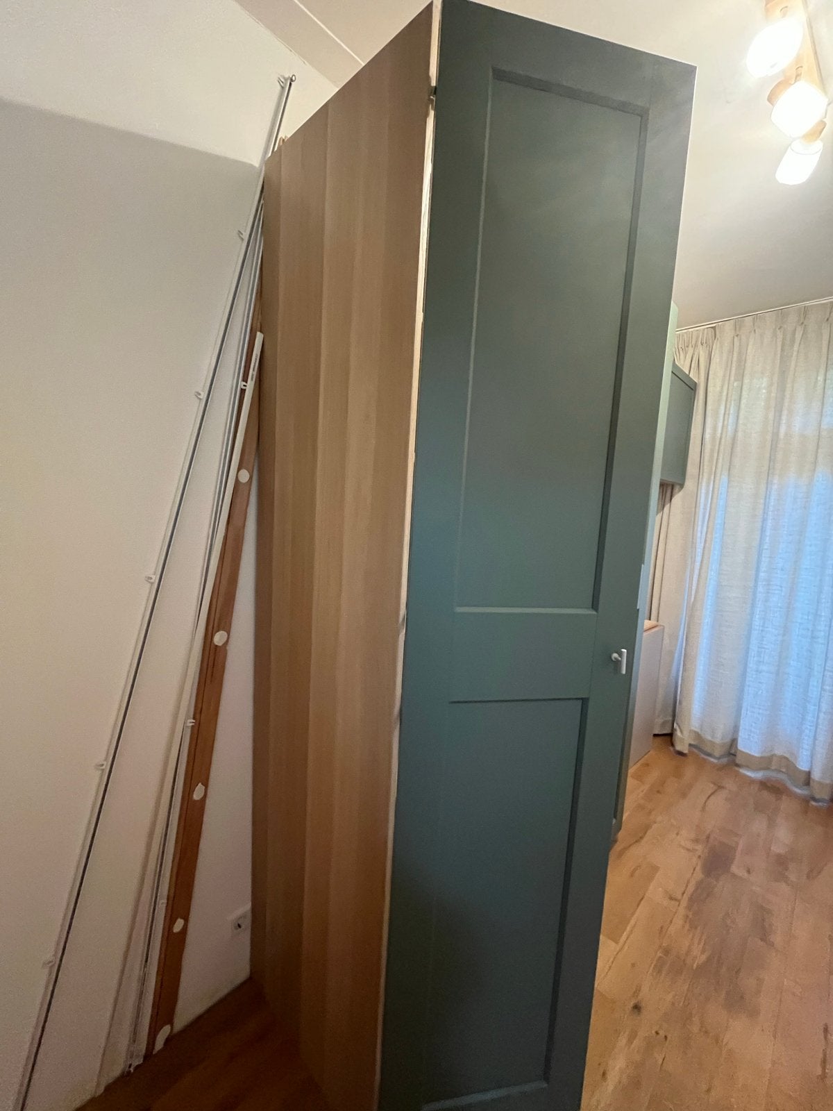 IKEA Pax Grimp groen kast met lades en planken, Ophalen, 100 tot 150 cm, 200 cm of meer, Zo goed als nieuw