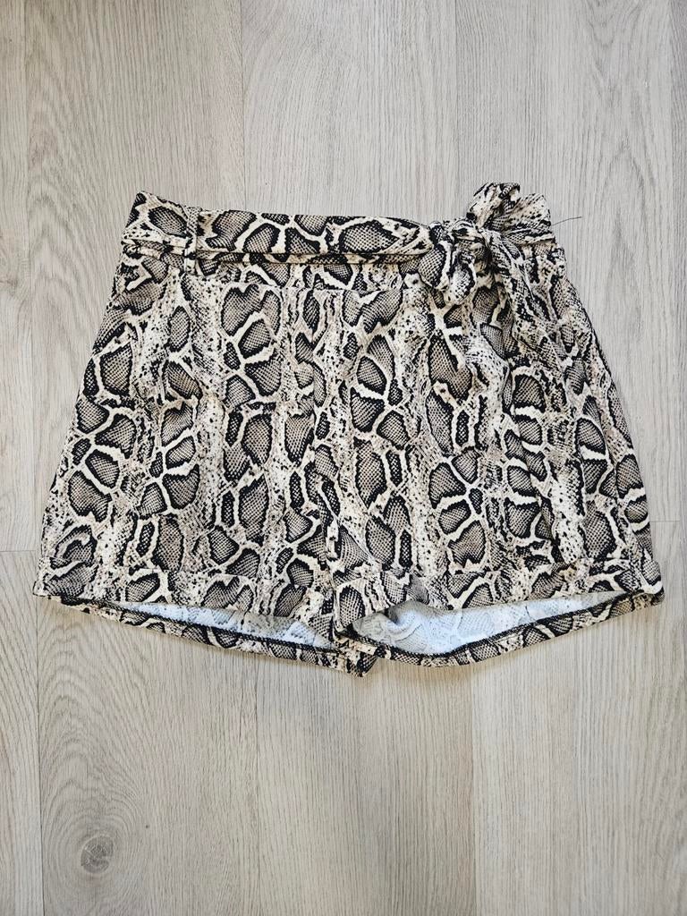 Tijgerprint shorts, Verzenden, Maat 36 (S), Bruin, Kort