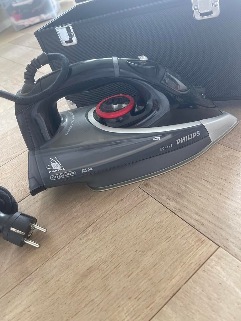 Philips GC4491 Strijkijzer met snoer en reiskoffer, Ophalen, Zo goed als nieuw, Strijkijzer met snoer