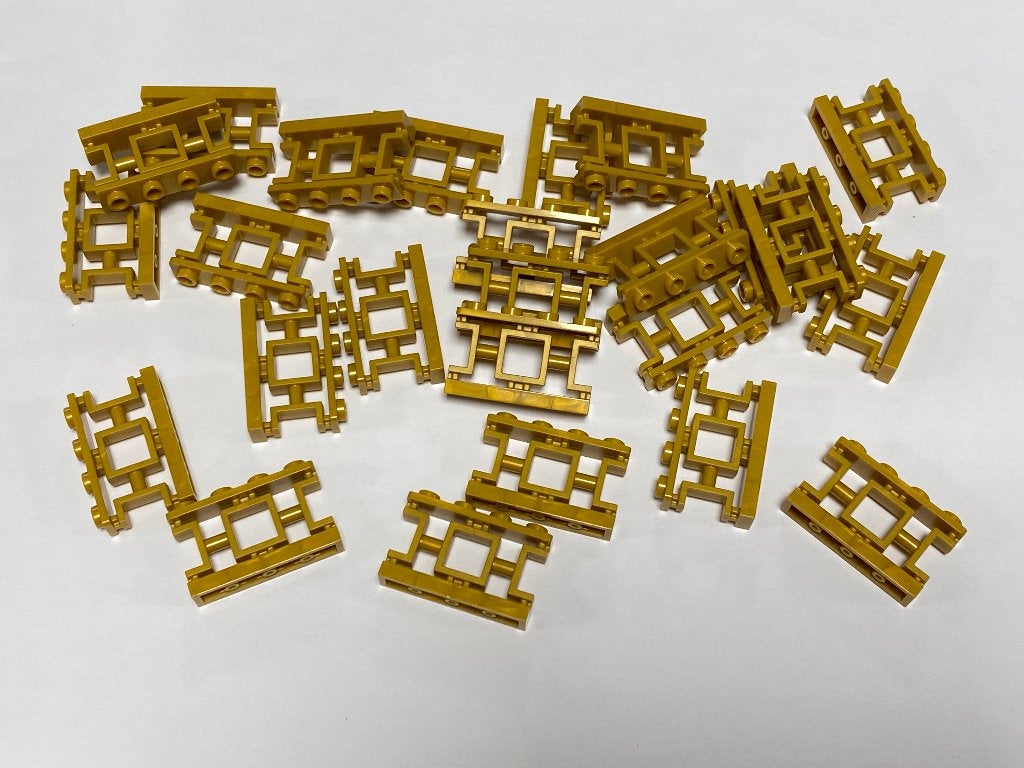 Partij 25x 1x4x2 Lego Aziatische sier hekjes diverse kleuren, Overige thema's, Lego, Nieuw, Ophalen of Verzenden