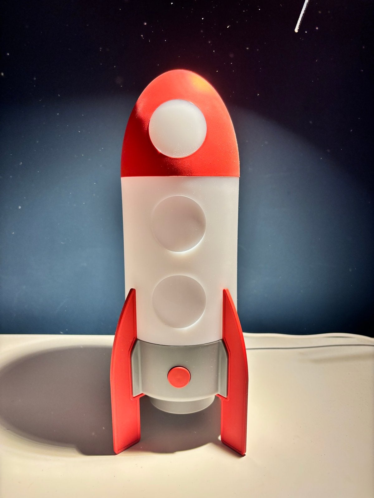 IKEA Aftonsparv raket lamp, Rood, Ophalen of Verzenden, Zo goed als nieuw, IKEA