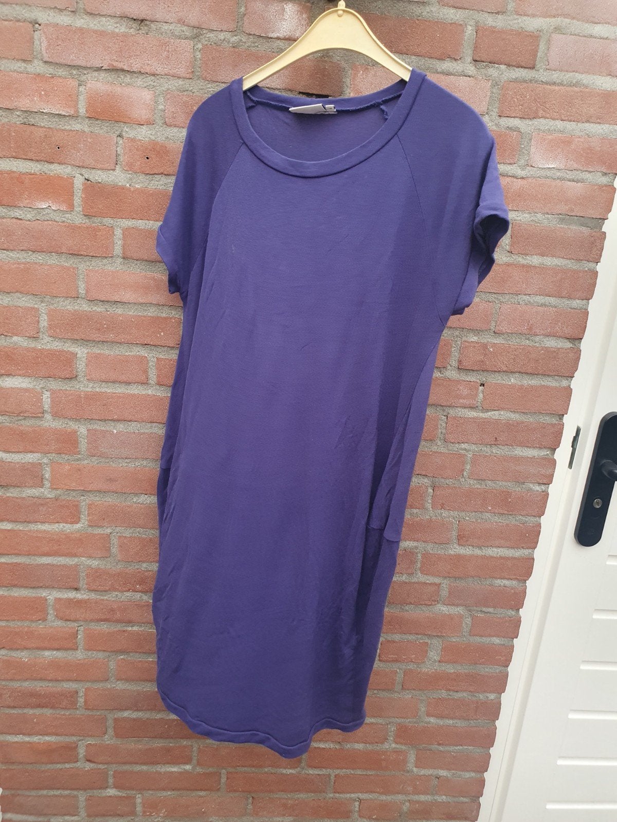 Te koop Masai jurk/tuniek blauw maat L, Kleding | Dames, Ophalen of Verzenden, Gedragen, Blauw, Boven de knie
