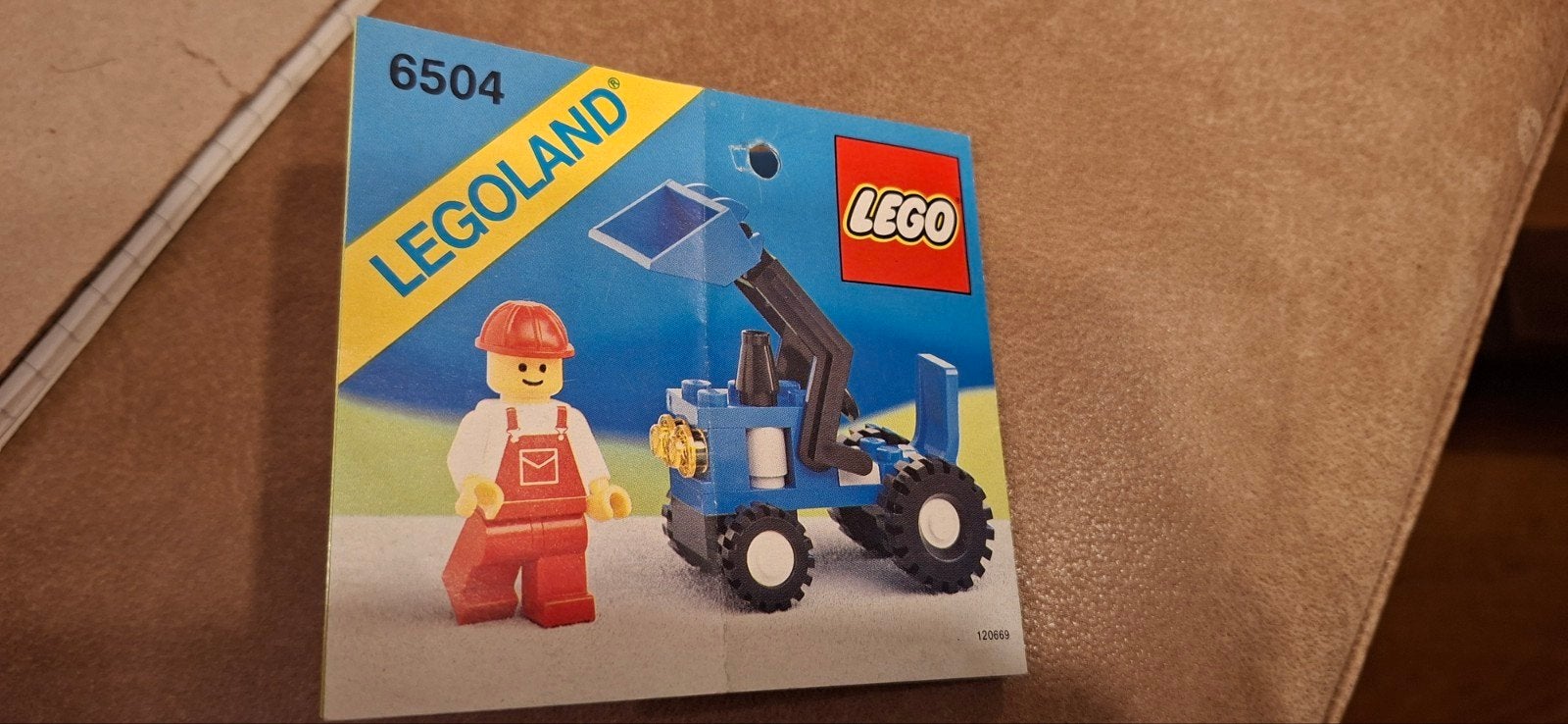 Lego Legoland 6504 Tractor met Minifiguur en Instructies, Kinderen en Baby's, Lego, Ophalen of Verzenden, Zo goed als nieuw, Complete set