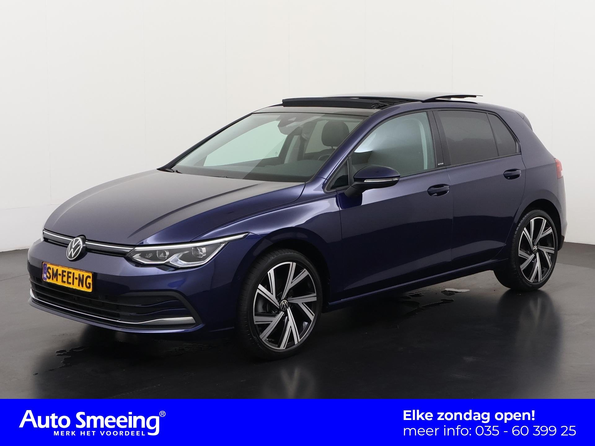 Volkswagen Golf 1.5 TSI Active | Schuifdak | Camera | Zondag, Voorwielaandrijving, 12 maanden, 4 cilinders, Blauw