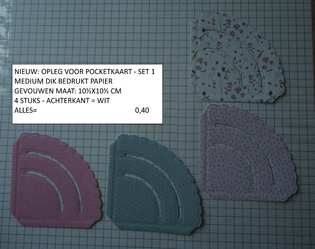 opleg voor pocketkaart set 1 ( alleen verzenden, Hobby en Vrije tijd, Ophalen, Nieuw, Papier of Karton, Overige merken