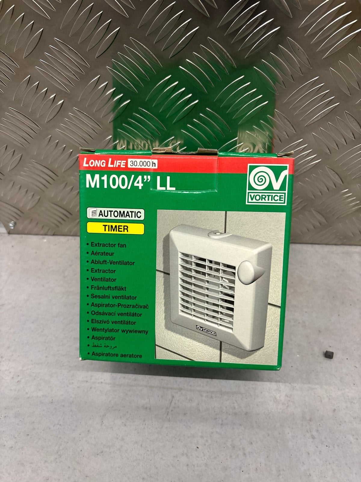 Vortice M100/4" LL Automatische Afzuiger met Timer, Ophalen, Nieuw, Afzuiger