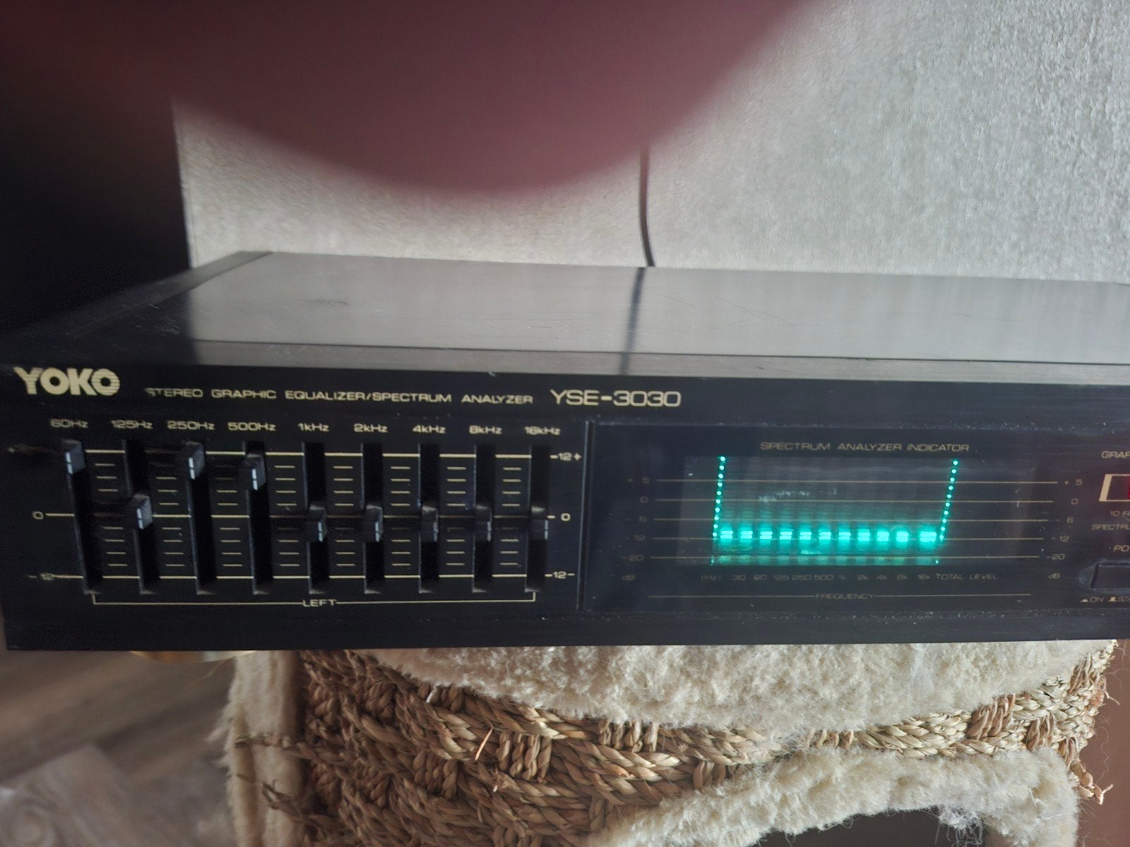 Yoko YSE-3030 Stereo Grafische Equalizer/Spectrum Analyzer, Ophalen of Verzenden, Gebruikt, Overige merken