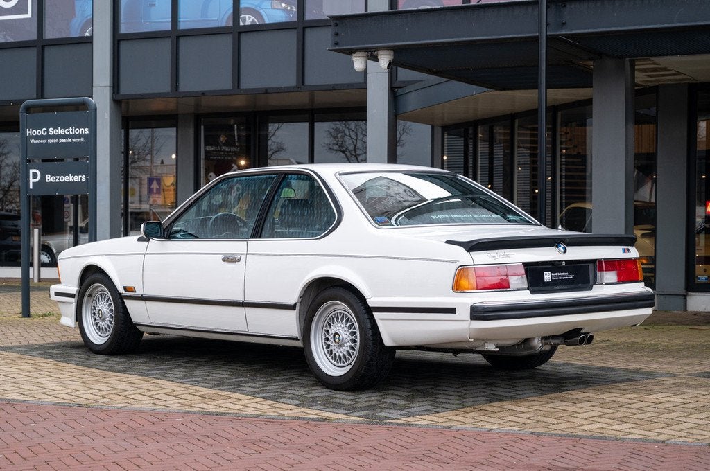 BMW 6 Serie M635 CSI (bj 1988), Auto's, Lederen bekleding, Zwart, 4 stoelen, Wit