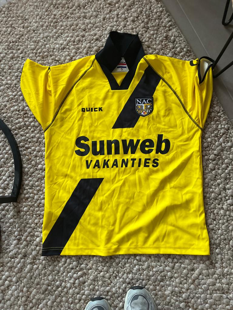 NAC Breda shirt maat L geel Quick Sunweb Vakanties, Maat 52/54 (L), Geel, Nieuw, Ophalen of Verzenden
