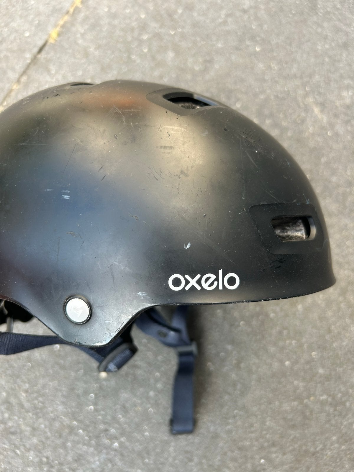 Oxelo Skatehelm Zwart - Maat S (52-55cm), Ophalen, Gebruikt, S
