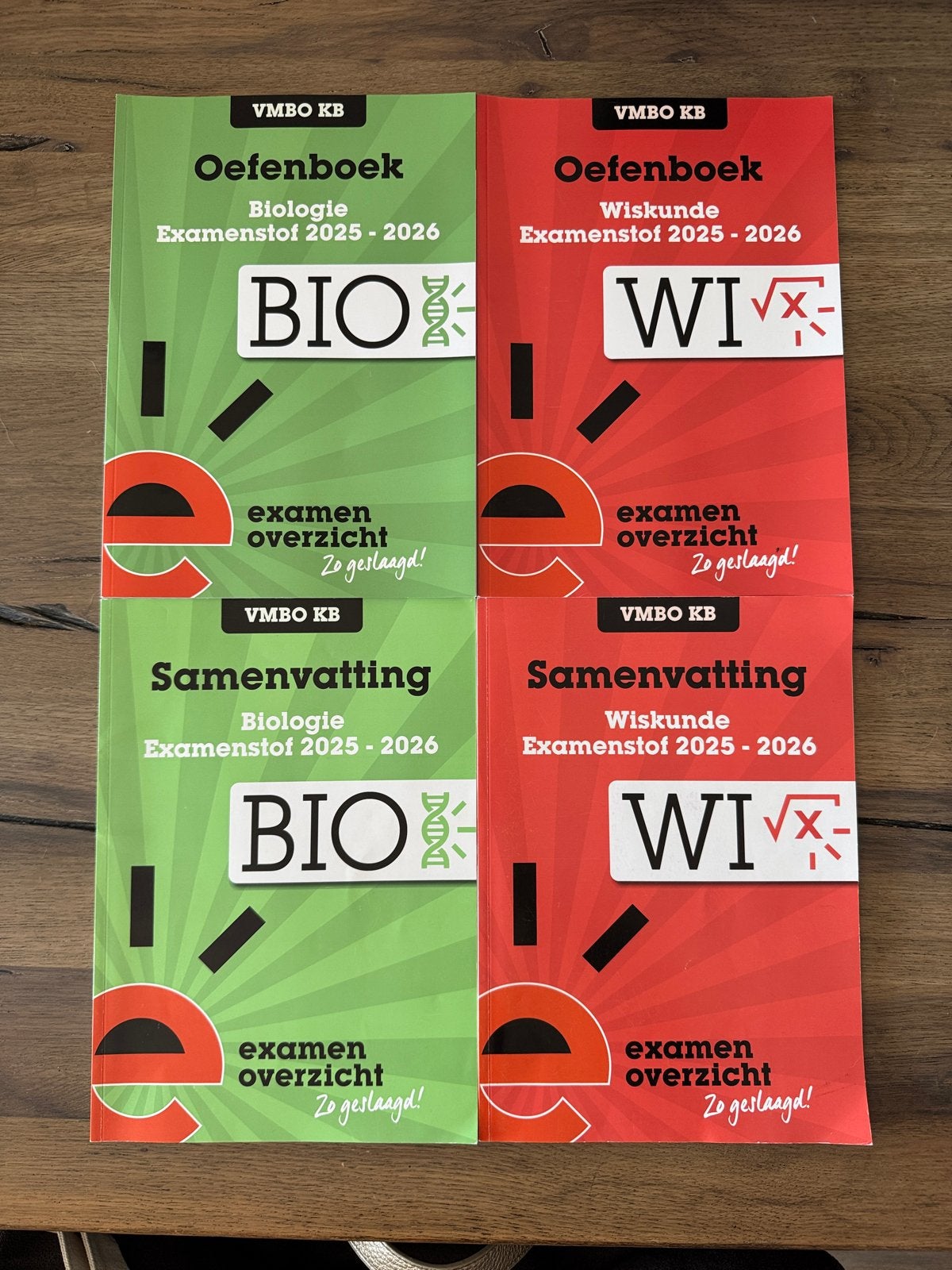 Examenoverzicht oefenboek en samenvatting biologie en wiskun, Ophalen of Verzenden, Zo goed als nieuw, VMBO, Biologie