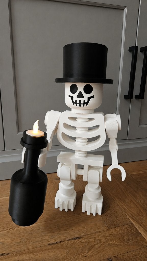 Grote XL Halloween Skelet LEGO geïnspireerd, Ophalen of Verzenden, Nieuw