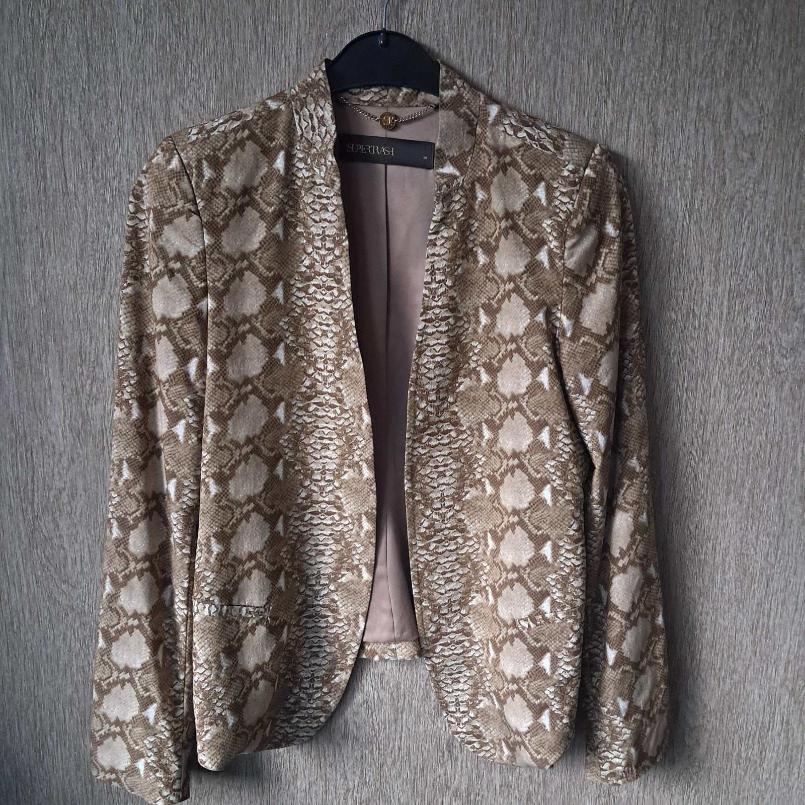 Supertrash blazer jasje met slangenprint - Maat 38 (M), Kleding | Dames, Maat 38/40 (M), Ophalen of Verzenden, Zo goed als nieuw