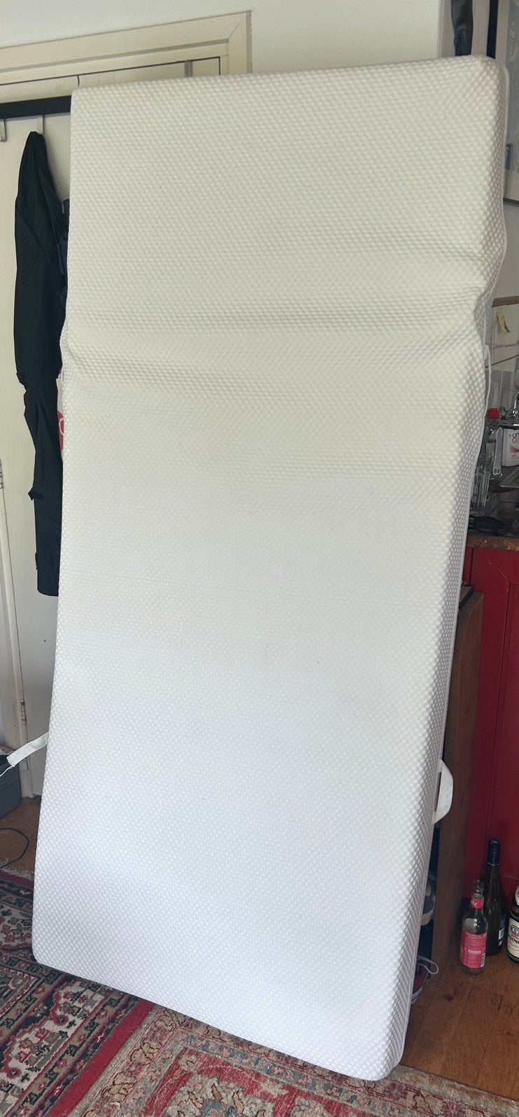 Matras, latex wit 220x90 cm, Ophalen, Zo goed als nieuw, Eenpersoons