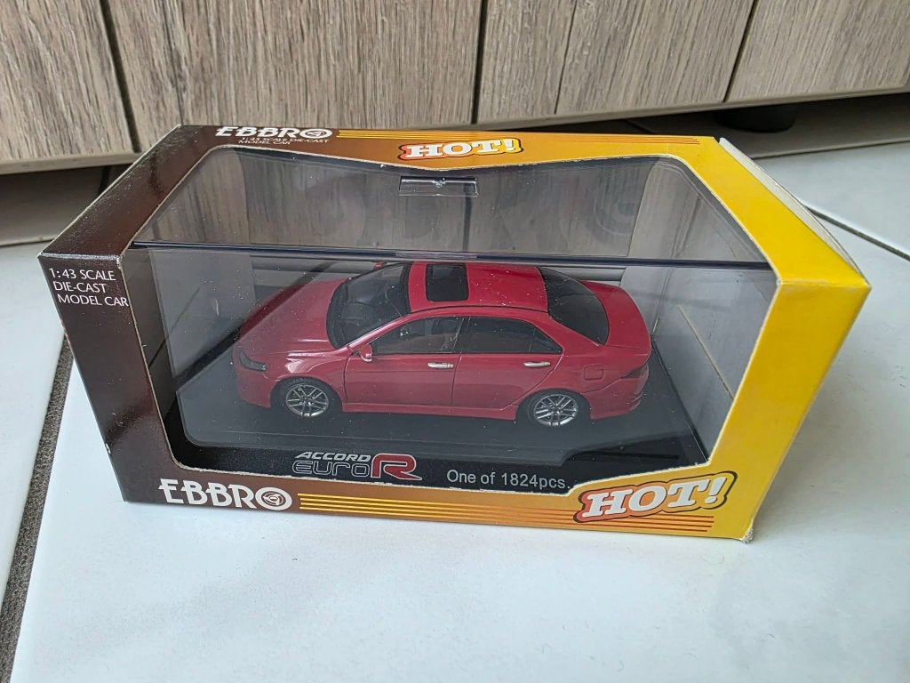 1/43 Honda Accord Euro R 2003 , L.E. * NIEUWSTAAT *, Ophalen of Verzenden, Zo goed als nieuw, Auto, Overige merken