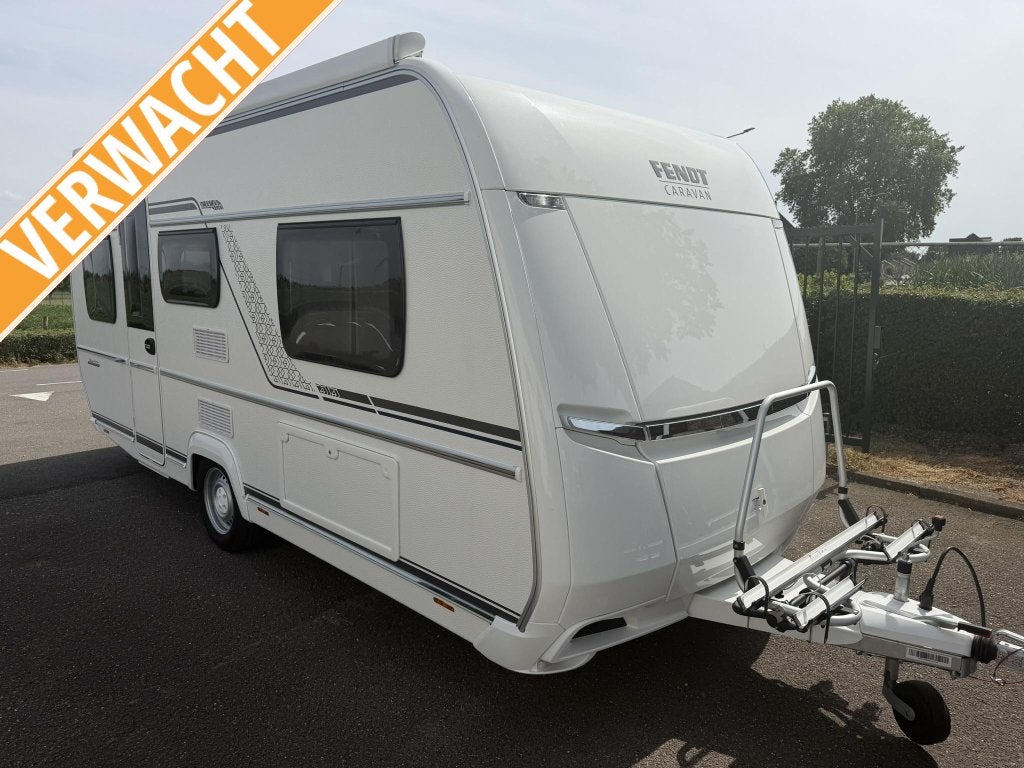Fendt Bianco 465 TG - Mover - Luifel - Airco - Voortent, Caravans en Kamperen, Caravans, Standaardzit, Bedrijf, Overige typen