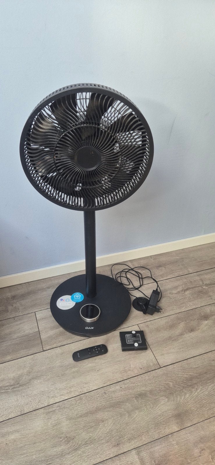 Duux Whisper Flex Smart  met Afstandsbediening.  batterij, Witgoed en Apparatuur, Ophalen, Ventilator met afstandsbediening, Zo goed als nieuw