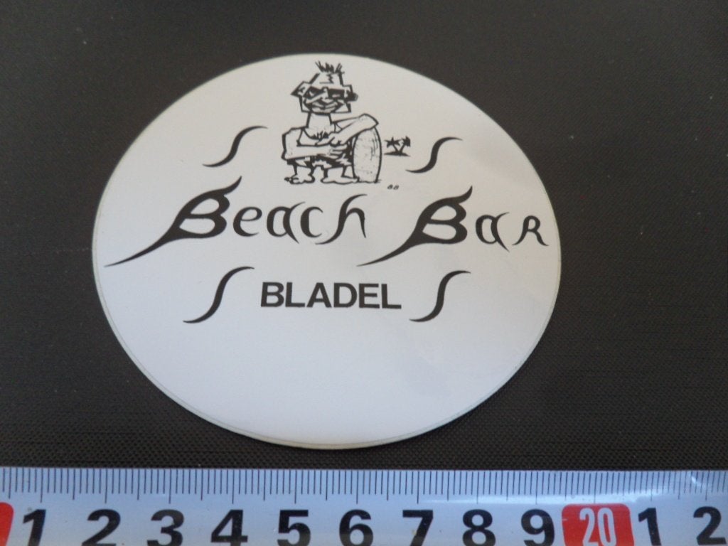 sticker Bladel Beach Bar   *, Ophalen, Zo goed als nieuw