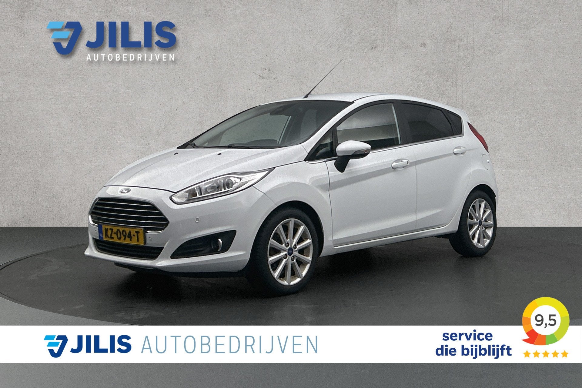 Ford Fiesta 1.0 EcoBoost Titanium | Camera | Cruise control, Auto's, Met garantie (alle), Wit, Origineel Nederlands, Bedrijf