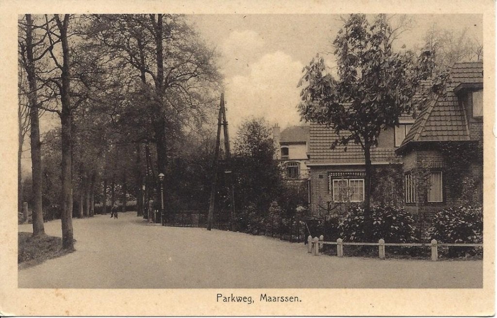 Maarssen (Utr.) Parkweg, gelopen 1952, Ophalen of Verzenden, 1940 tot 1960, Gelopen, Utrecht