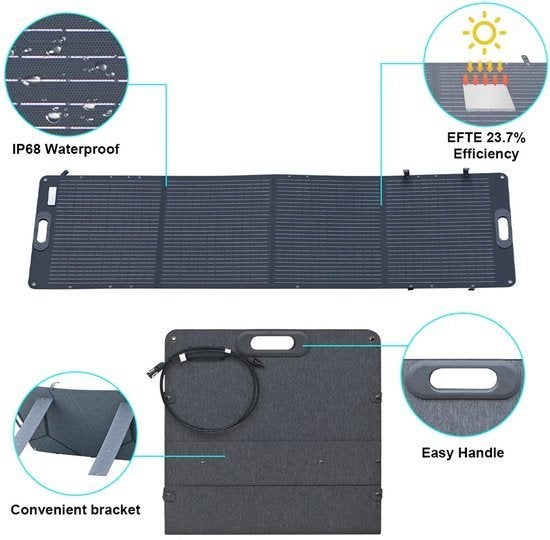 Zonnepaneel - Sun Power - Zonneenergie - 200W - 12V tot 24V, Corvance B.V., Verzenden, Nieuw, Corvancebol@gmail.com