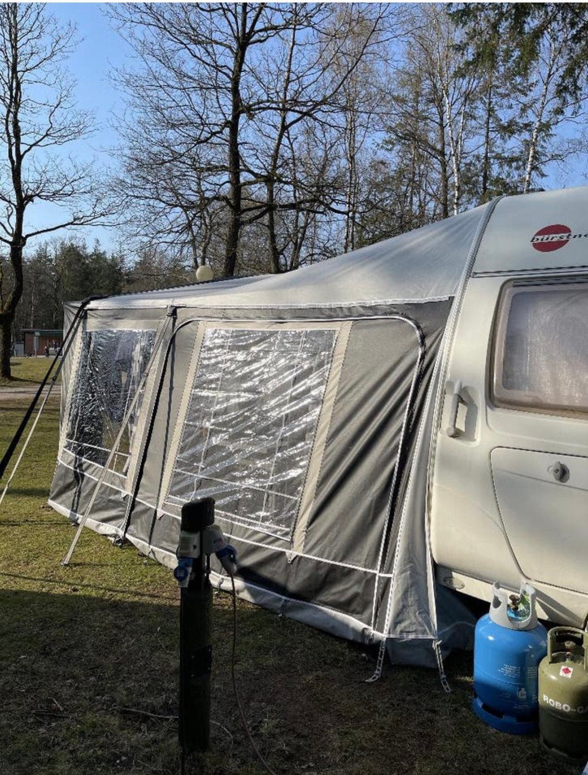 Walker Palladium 350 Voortent + Luifel 240 OLM 1050/1063, Caravans en Kamperen, Ophalen, Gebruikt, Walker Campingstyle