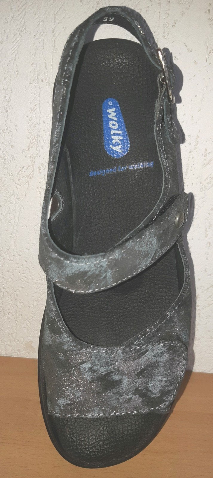 WOLKY leren design sandalen. NIEUW in doos. Maat 39., Wolky, Overige kleuren, Nieuw, Sandalen of Muiltjes