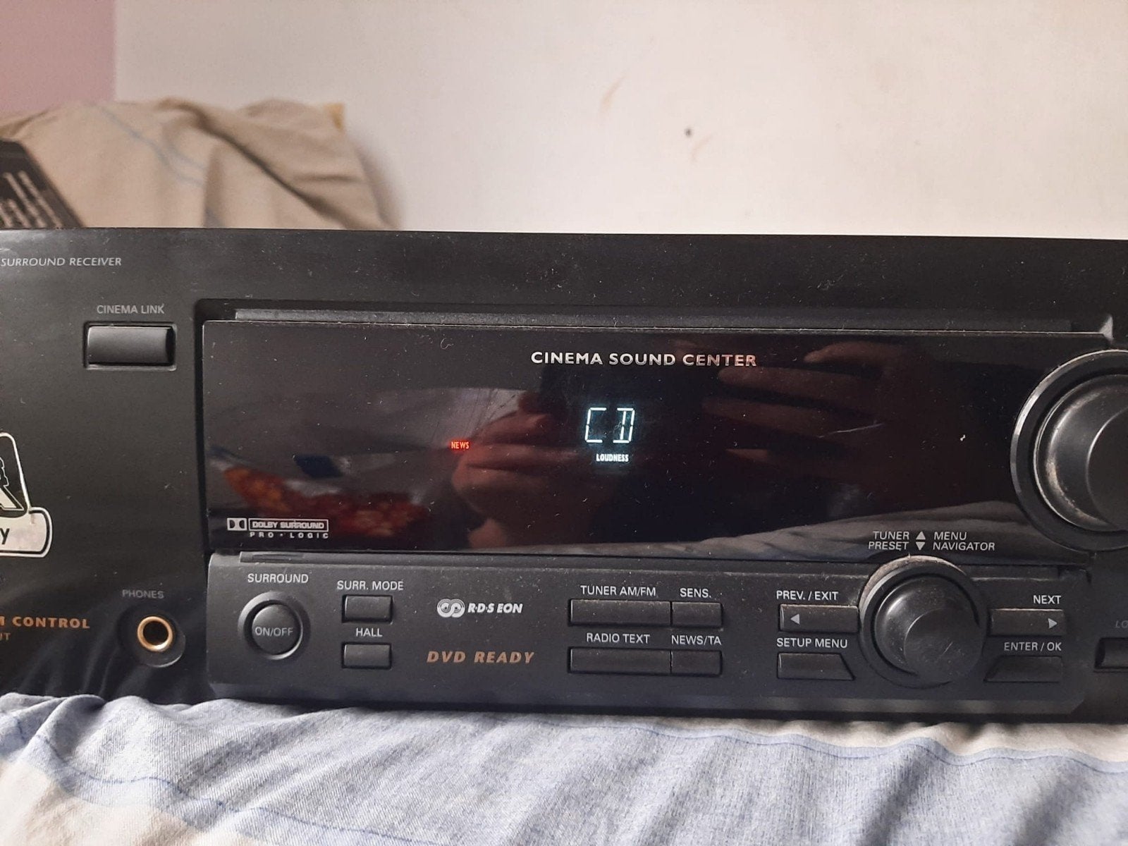 Philips FR740 Surround Receiver Versterker, Overige merken, Gebruikt, Ophalen of Verzenden, 120 watt of meer