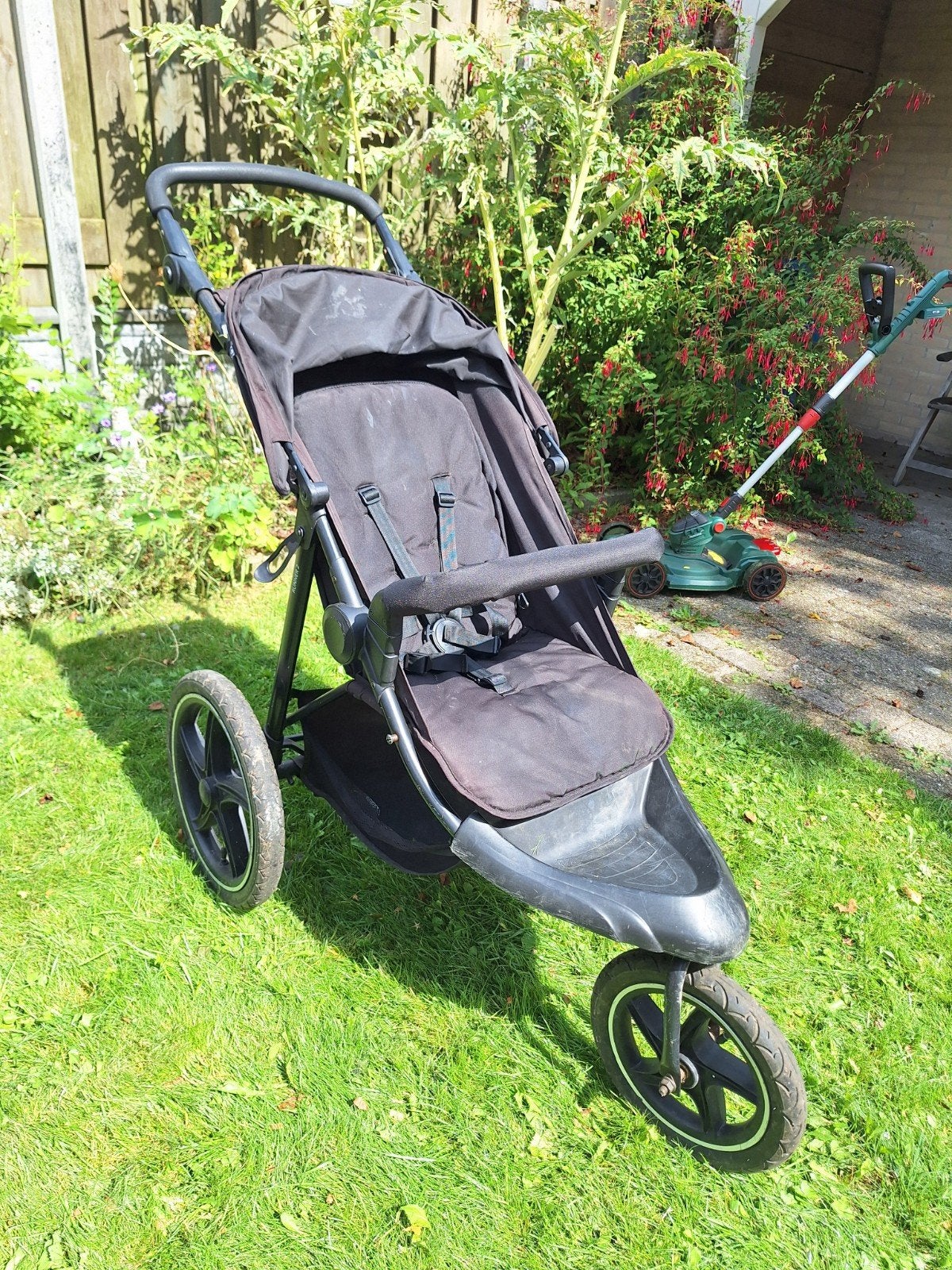 Hauck Runner 2 Buggy/Wandelwagen met accessoires, Gebruikt, Verstelbare duwstang, Combiwagen, Ophalen