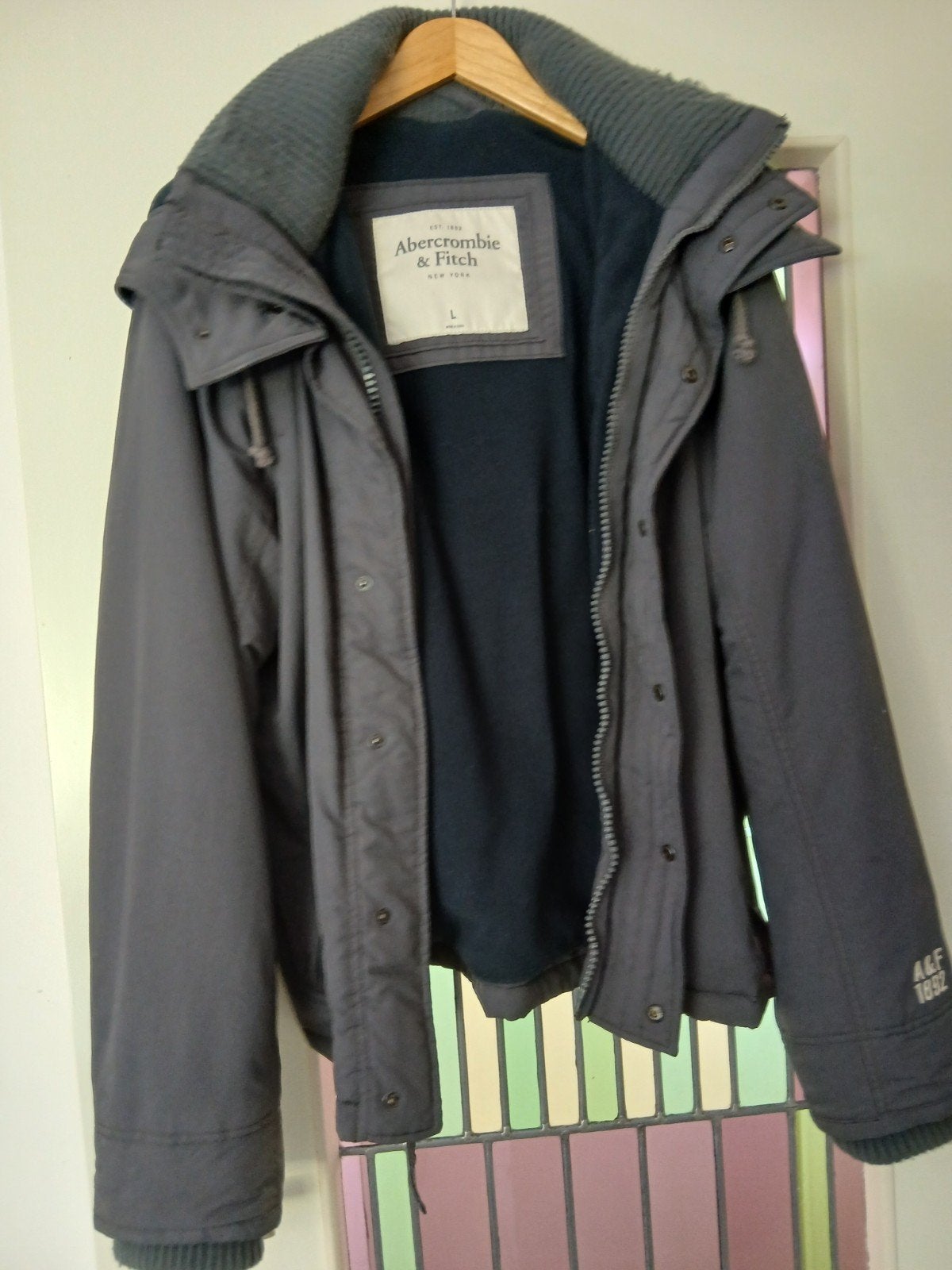 Te koop, Kleding | Heren, Ophalen of Verzenden, Grijs, Albercrombie, Jas of Mantel