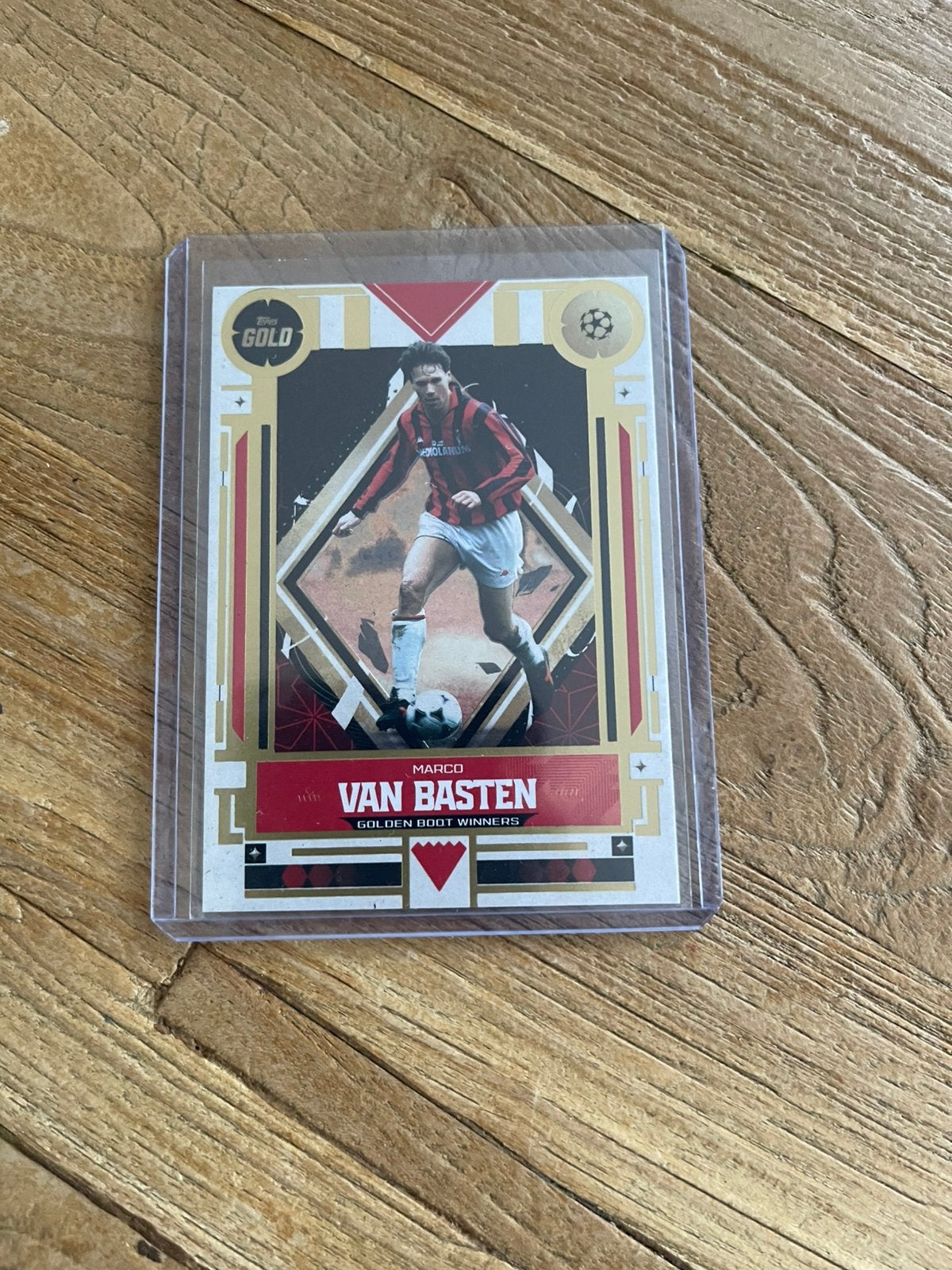 Marco Van Basten AC Milan Topps Gold, Ophalen of Verzenden, Zo goed als nieuw, Plaatje