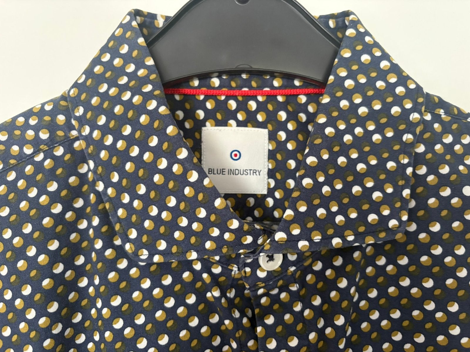 Zgan overhemd Blue Industry, maat 43, Ophalen of Verzenden, Zo goed als nieuw, Blauw, Halswijdte 43/44 (XL)