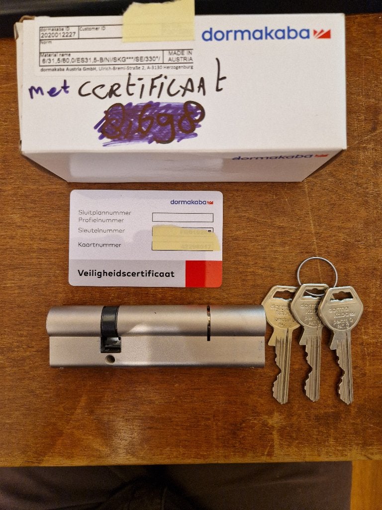 profielcilinder, Ophalen, Nieuw, Rvs, Slot