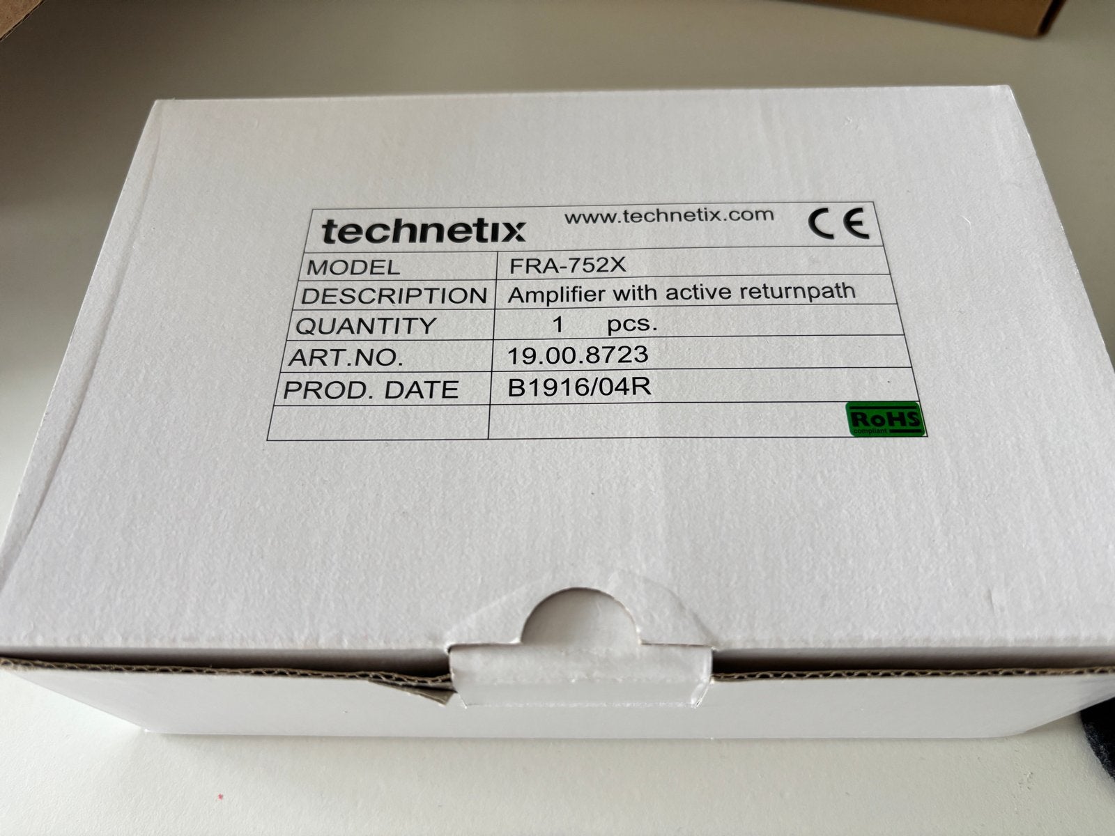 Technetix FRA-752X Versterker met actieve retourweg, Ophalen of Verzenden, Nieuw, Overige merken