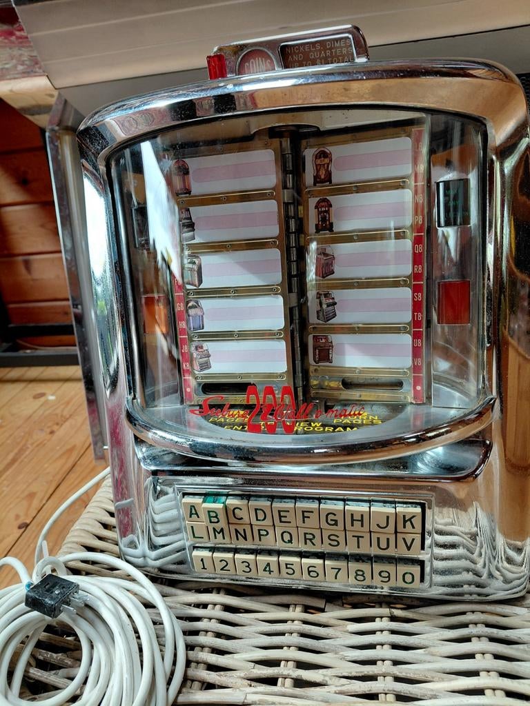 Seeburg wall box 200 selectie zeer mooi, Verzamelen, Automaten | Jukeboxen, Ophalen of Verzenden, Zo goed als nieuw, 1950 tot 1960