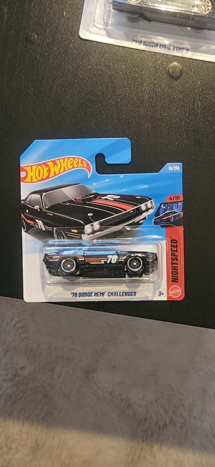 Hot Wheels '70 Dodge Hemi Challenger Nightspeed, Ophalen of Verzenden, Nieuw