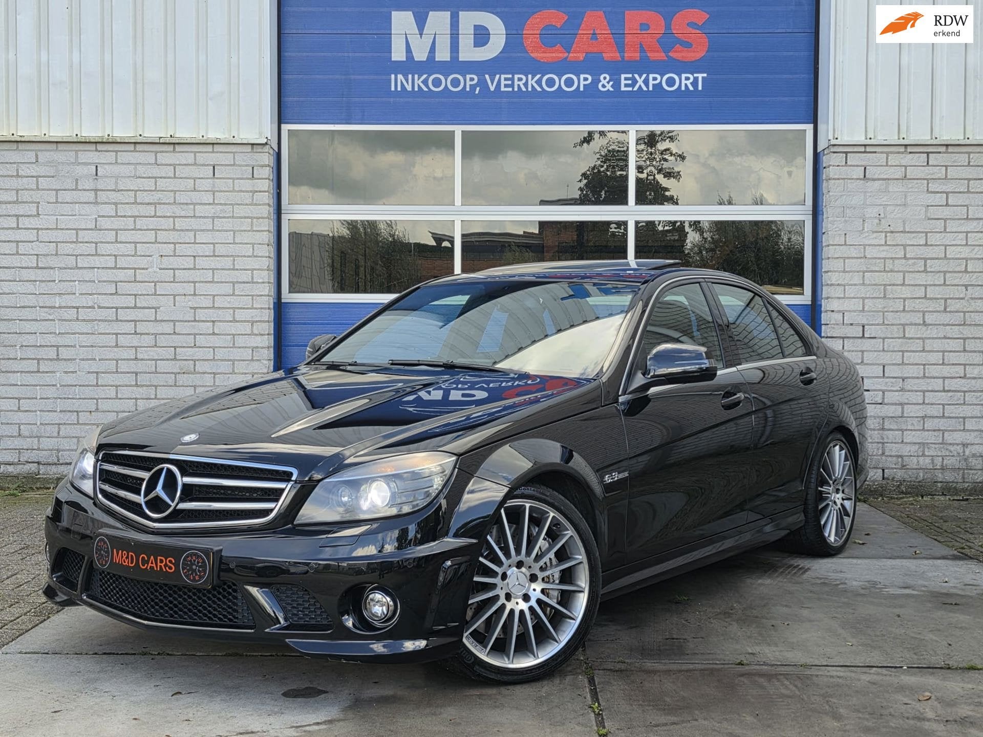 Mercedes-Benz C-klasse AMG 63 SCHUIFDAK/MEMORY STOELEN/PDC/N, Auto's, Automaat, Achterwielaandrijving, Zwart, Leder
