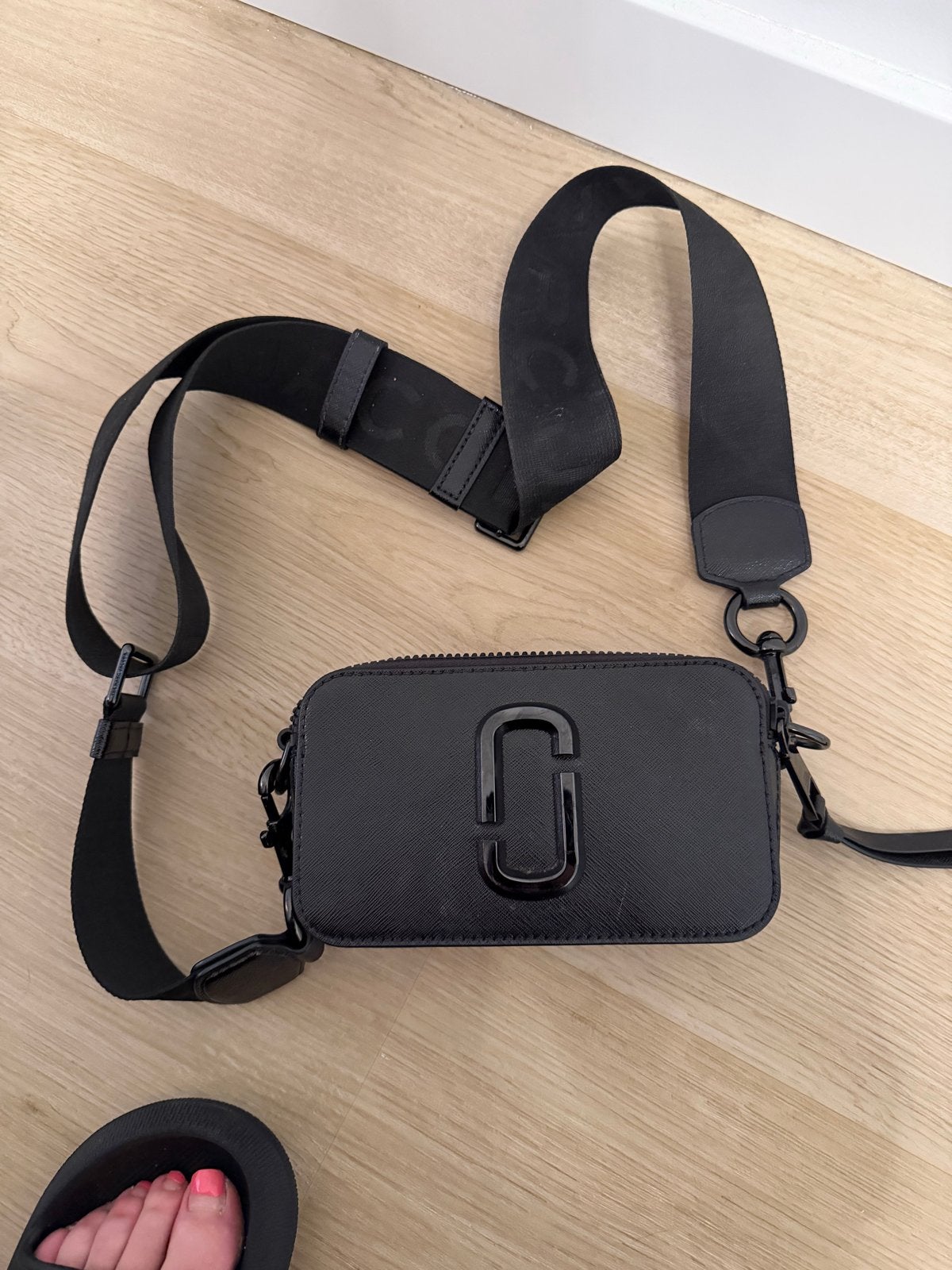 Marc Jacobs The Snapshot schoudertasje zwart, Ophalen of Verzenden, Gebruikt, Zwart, Schoudertasje