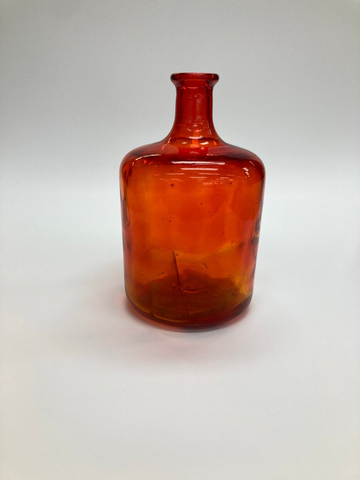 Mid-Century Amberina Empoli Stijl Vaas - 21 cm, Ophalen